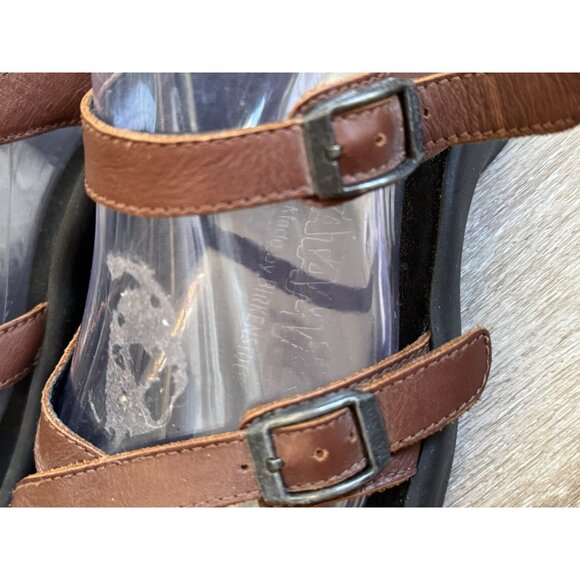 Tatami by Birkenstock Sandal Shoe Womens EUR 39 US 8 Cognac Strappy Open Toe - Picture 2 of 10